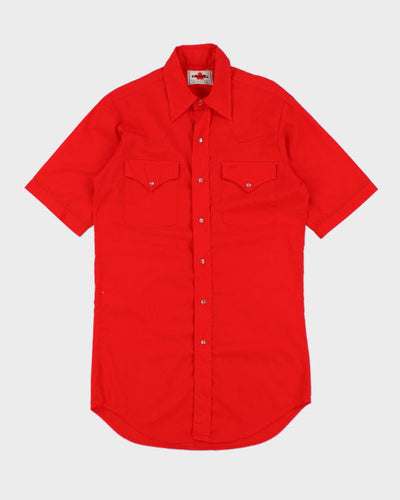 Vintage MWG 70s Red Western Shirt - S
