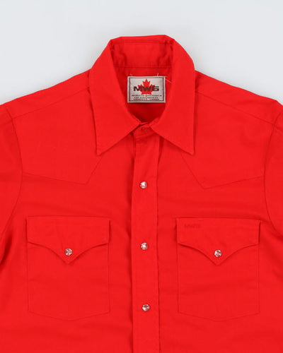 Vintage MWG 70s Red Western Shirt - S