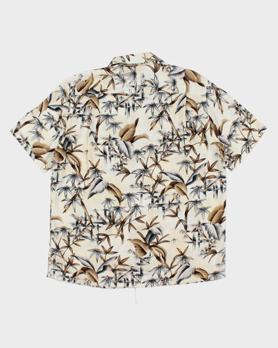 Vintage Floral Printed Hawaiian Shirt - L