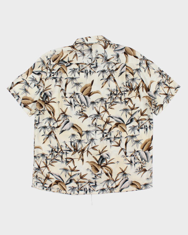 Vintage Floral Printed Hawaiian Shirt - L