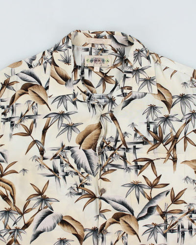 Vintage Floral Printed Hawaiian Shirt - L