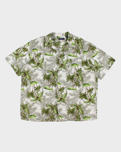 Vintage Puritan Tree Printed Hawaiian Shirt - XL