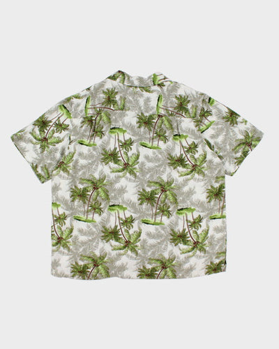 Vintage Puritan Tree Printed Hawaiian Shirt - XL
