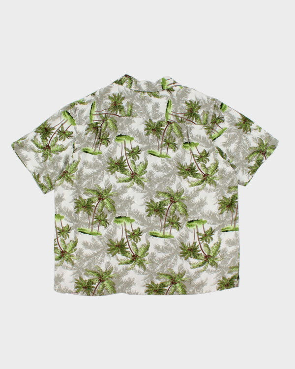 Vintage Puritan Tree Printed Hawaiian Shirt - XL