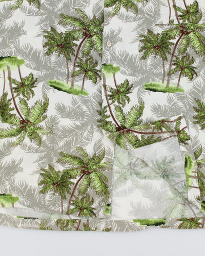 Vintage Puritan Tree Printed Hawaiian Shirt - XL