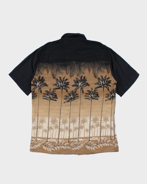 Vintage 90's Pierre Cardin Palm Tree Printed Hawaiian Shirt - L