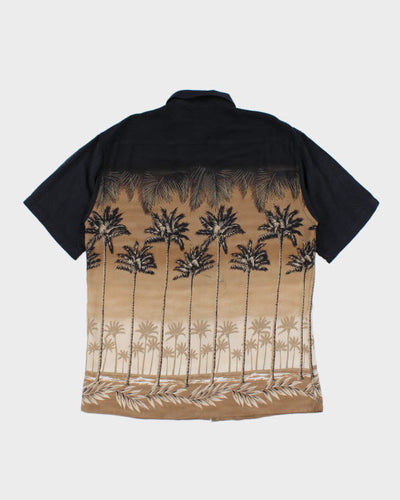 Vintage 90's Pierre Cardin Palm Tree Printed Hawaiian Shirt - L
