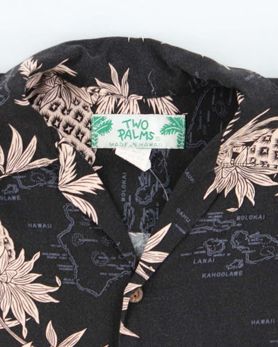 Vintage Two Palms Pineapple Printed Hawaiian Shirt - L