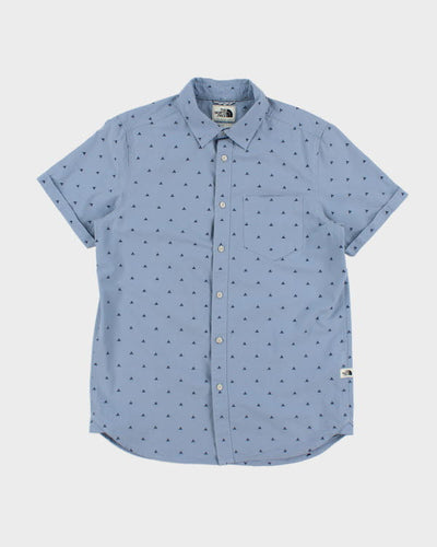 Vintage The North Face Patterned Short Sleeve Shirt - M