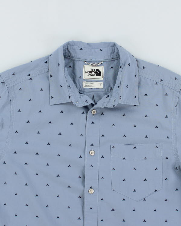 Vintage The North Face Patterned Short Sleeve Shirt - M