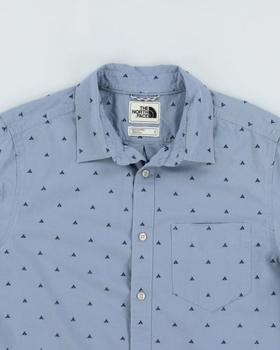Vintage The North Face Patterned Short Sleeve Shirt - M
