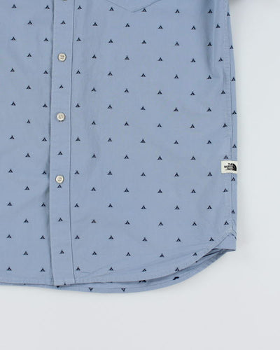 Vintage The North Face Patterned Short Sleeve Shirt - M