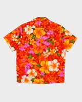 Vintage 80's Floral Printed Hawaiian Shirt - M