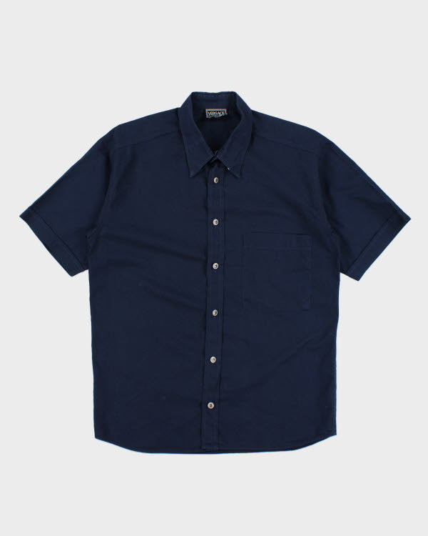Vintage Versace Navy Shirt - L