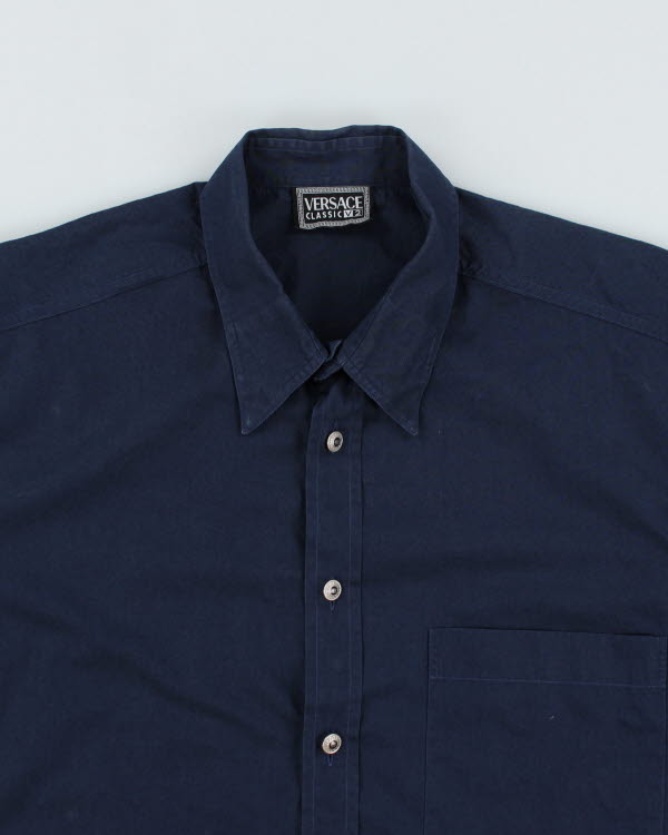 Vintage Versace Navy Shirt - L