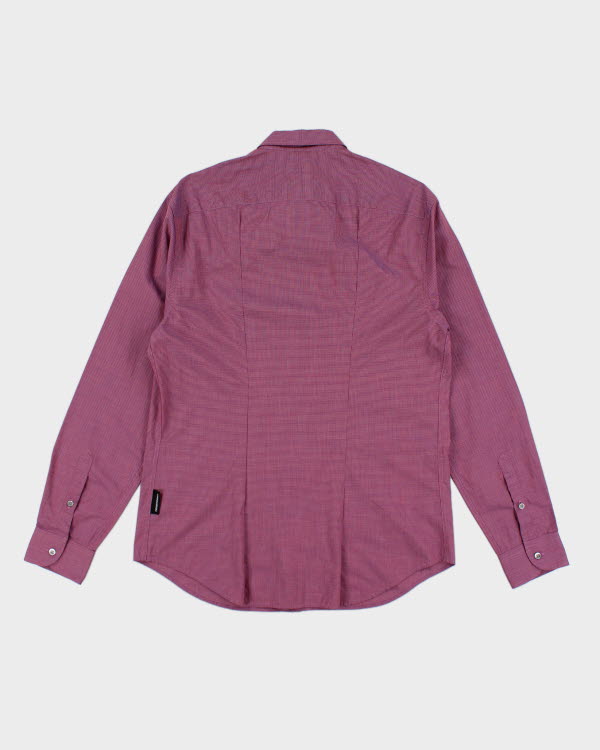 Emporio Armani Purple Check Shirt - L