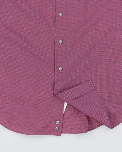 Emporio Armani Purple Check Shirt - L