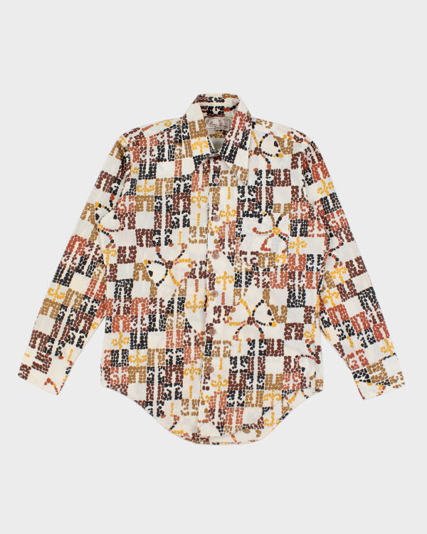 Vintage 70s Pattern Shirt - M