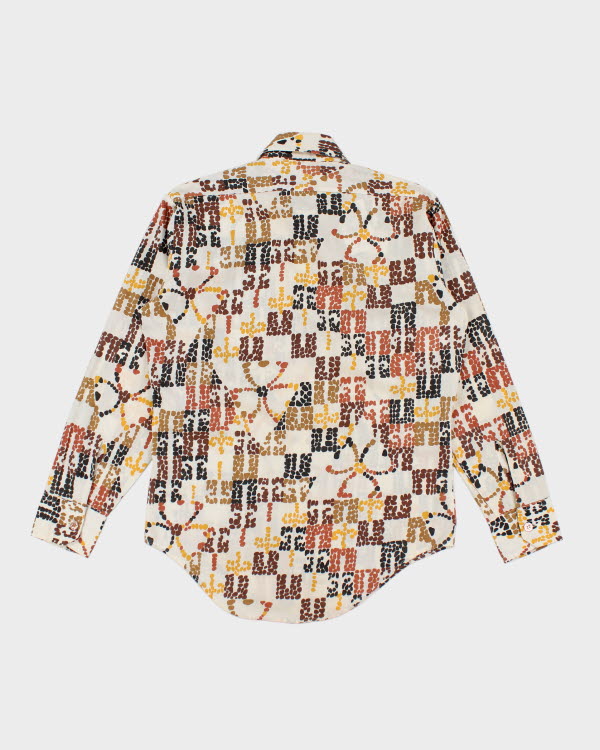 Vintage 70s Pattern Shirt - M