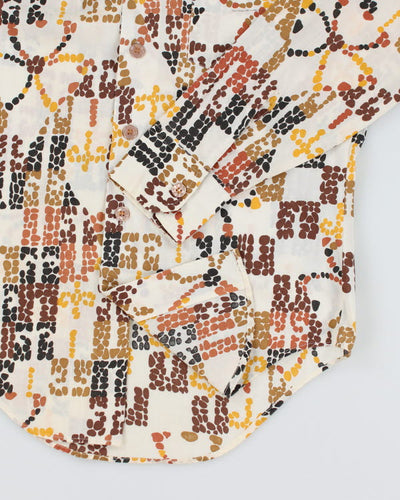 Vintage 70s Pattern Shirt - M