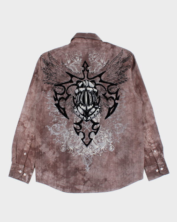 Y2k 00s Eighty Eight Tie Dye Graphic Shirt - S