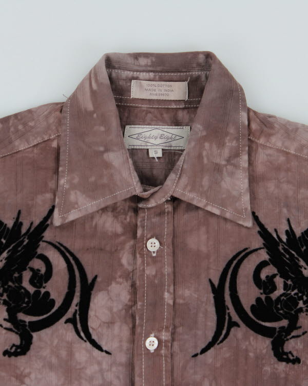 Y2k 00s Eighty Eight Tie Dye Graphic Shirt - S