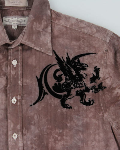 Y2k 00s Eighty Eight Tie Dye Graphic Shirt - S