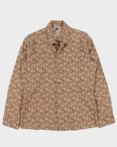 Y2k 00s Le Chateau Paisley Pattern Shirt - S