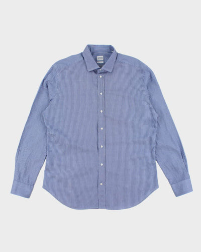 Armani Stripe Long Sleeve Shirt - L