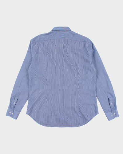 Armani Stripe Long Sleeve Shirt - L