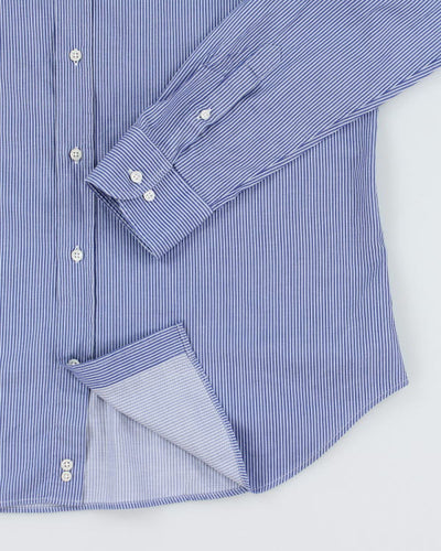 Armani Stripe Long Sleeve Shirt - L