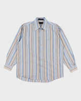 Y2k 00s Bill Blass Stripe Shirt - L