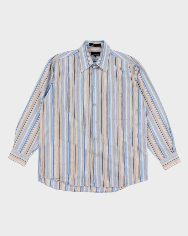 Y2k 00s Bill Blass Stripe Shirt - L