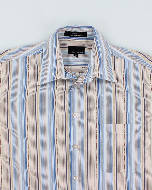 Y2k 00s Bill Blass Stripe Shirt - L