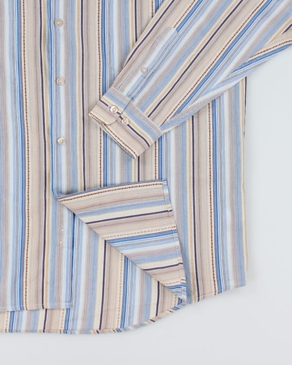 Y2k 00s Bill Blass Stripe Shirt - L