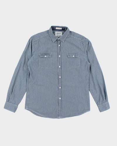 Y2k 00s Espirit Stripe Shirt - L