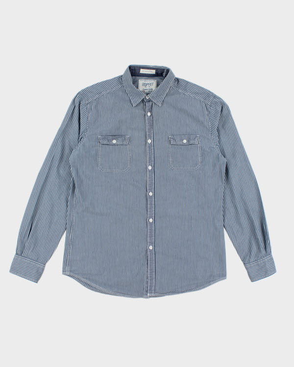 Y2k 00s Espirit Stripe Shirt - L