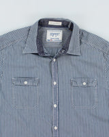 Y2k 00s Espirit Stripe Shirt - L