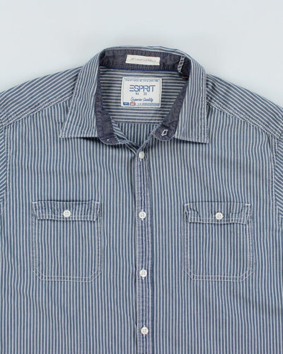 Y2k 00s Espirit Stripe Shirt - L