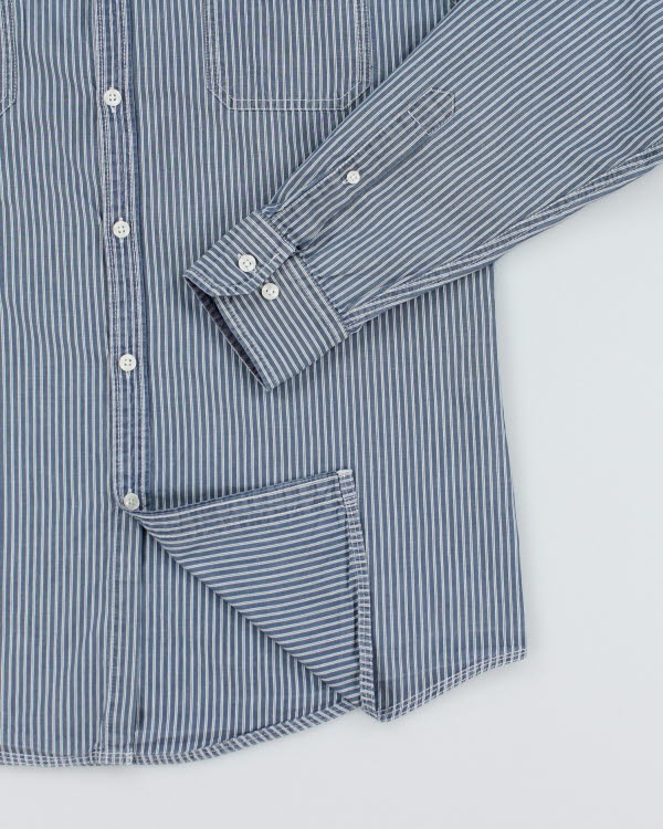 Y2k 00s Espirit Stripe Shirt - L