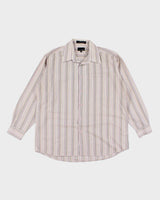 Y2k 00s Bill Blass Striper Shirty - XL