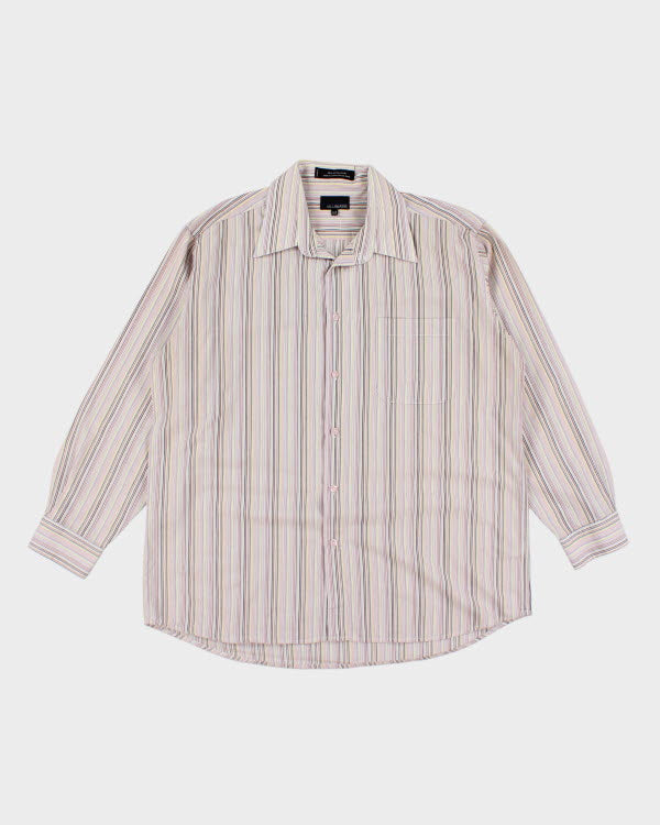 Y2k 00s Bill Blass Striper Shirty - XL