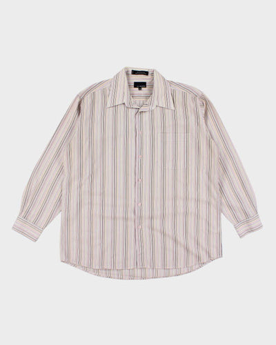 Y2k 00s Bill Blass Striper Shirty - XL