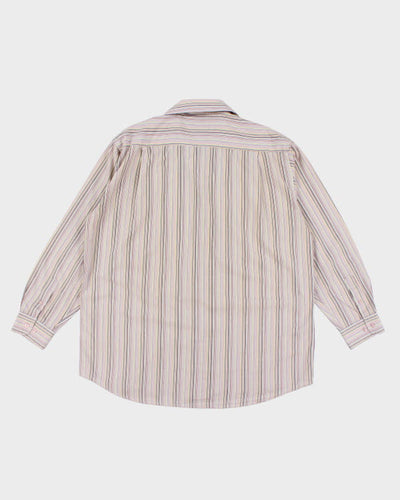 Y2k 00s Bill Blass Striper Shirty - XL