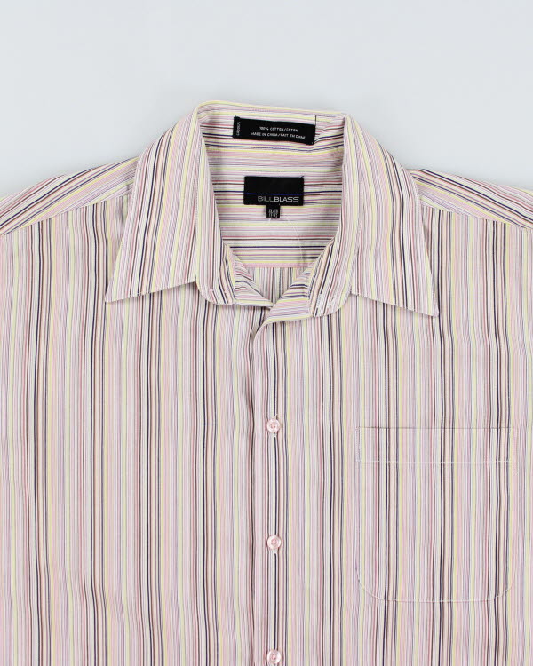 Y2k 00s Bill Blass Striper Shirty - XL