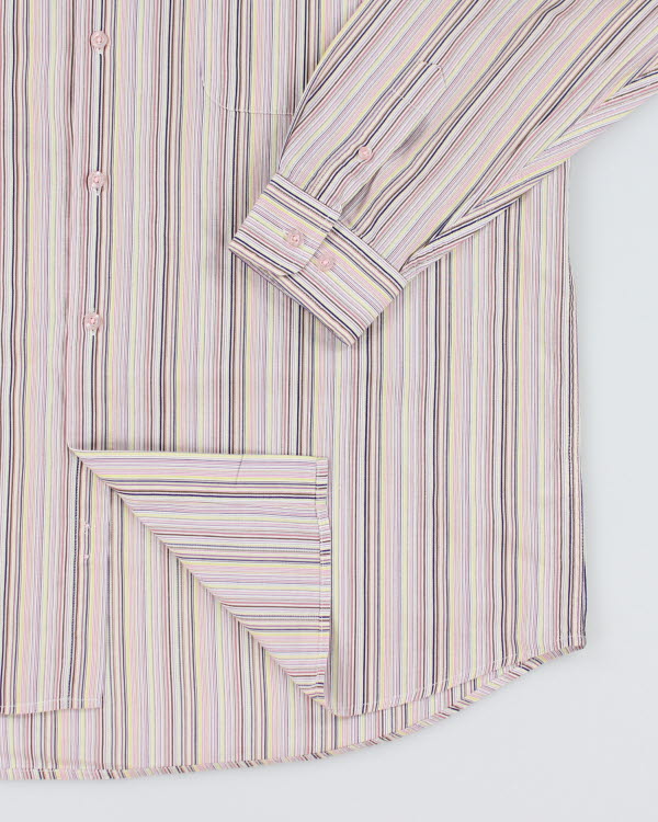 Y2k 00s Bill Blass Striper Shirty - XL