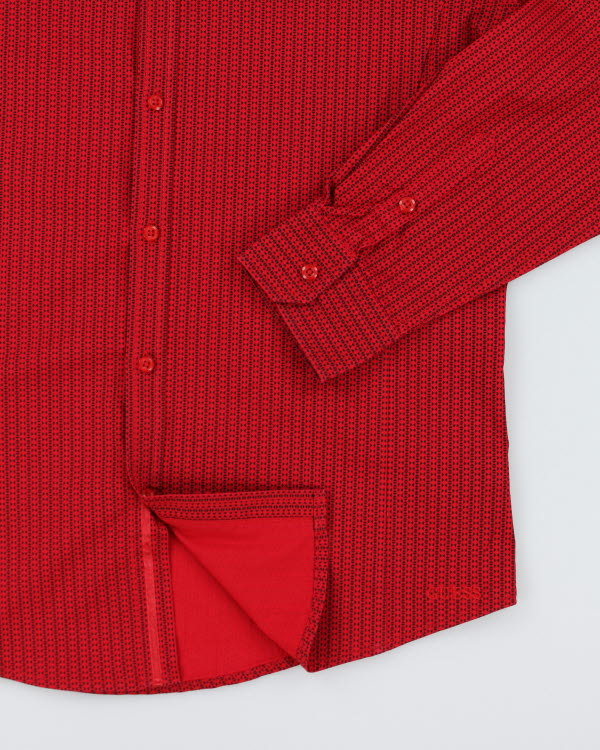 Guess Long Sleeve Red Shirt - L