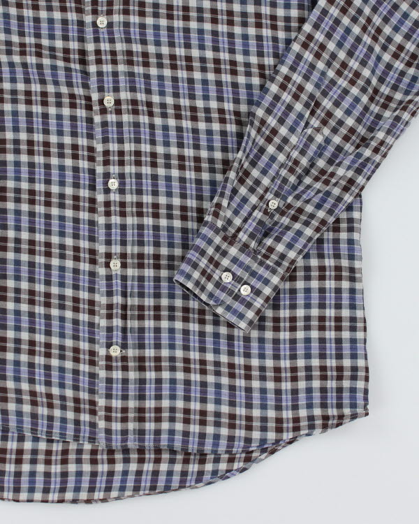 Y2k 00s Etro Check Shirt - M