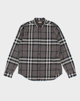 Burberry Grey Long Sleeve Shirt - L