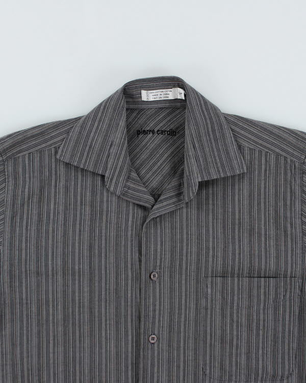 Pierre Cardin Grey Stripe Shirt - S